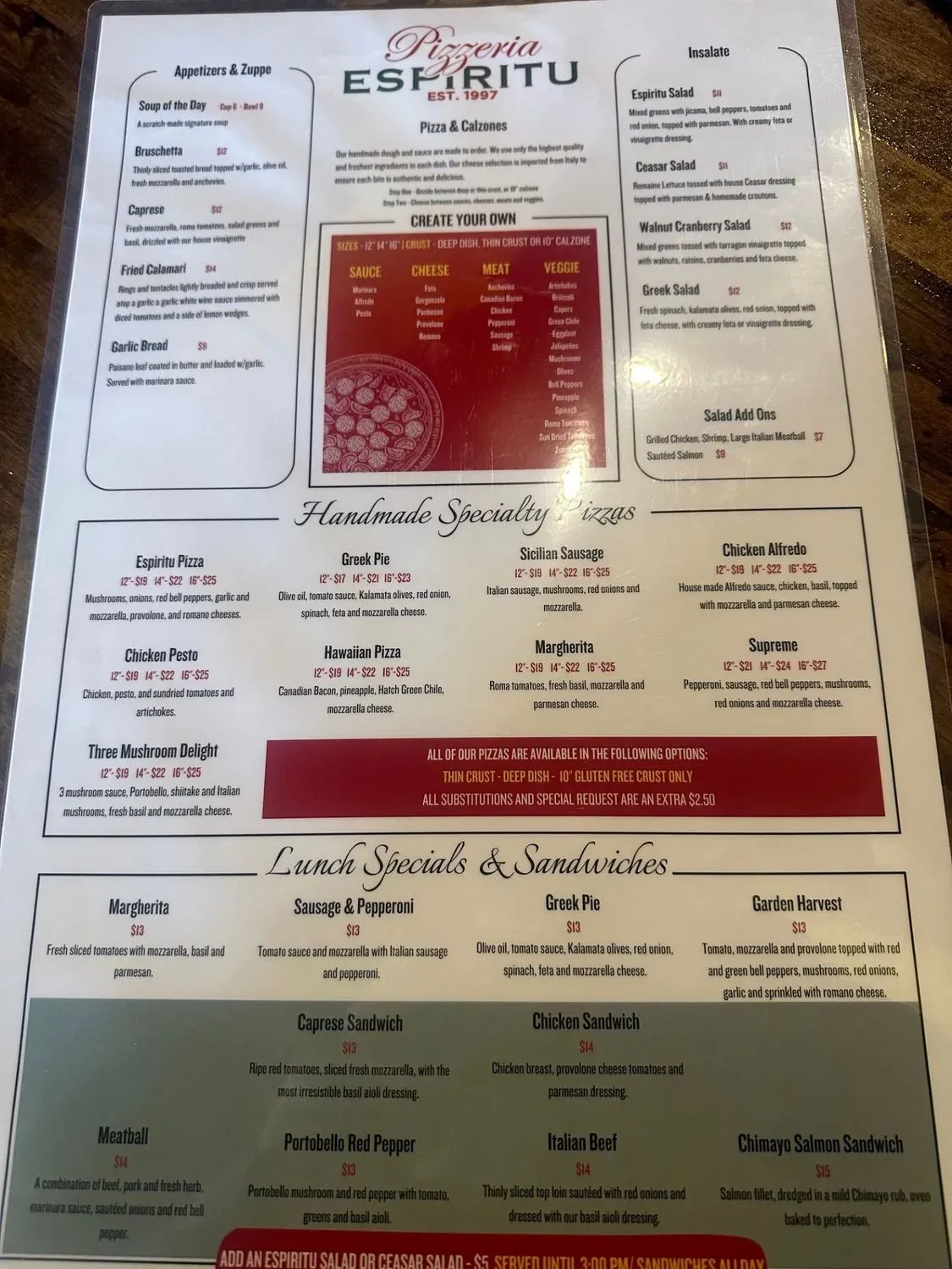 Menu 1