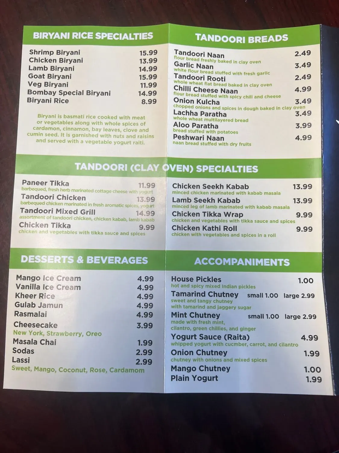 Menu 2