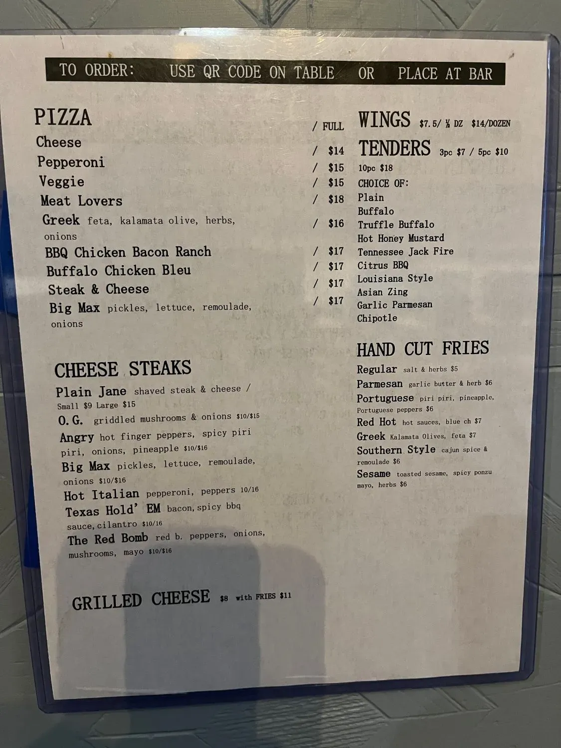 Menu 4