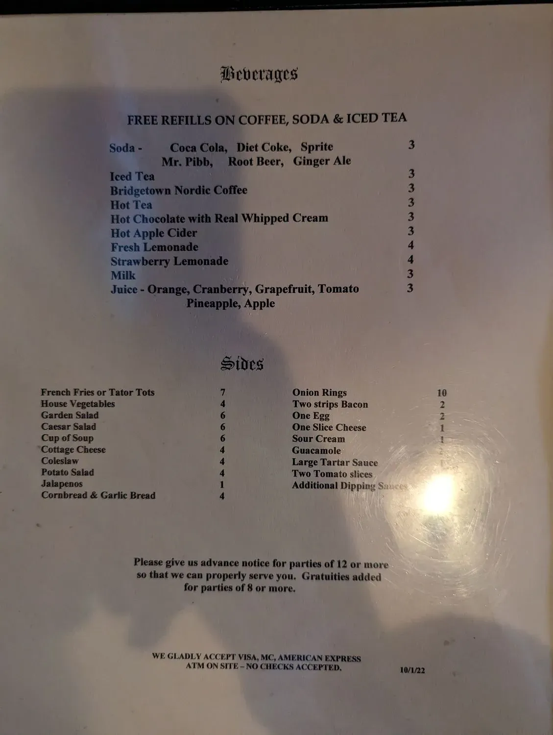 Menu 5