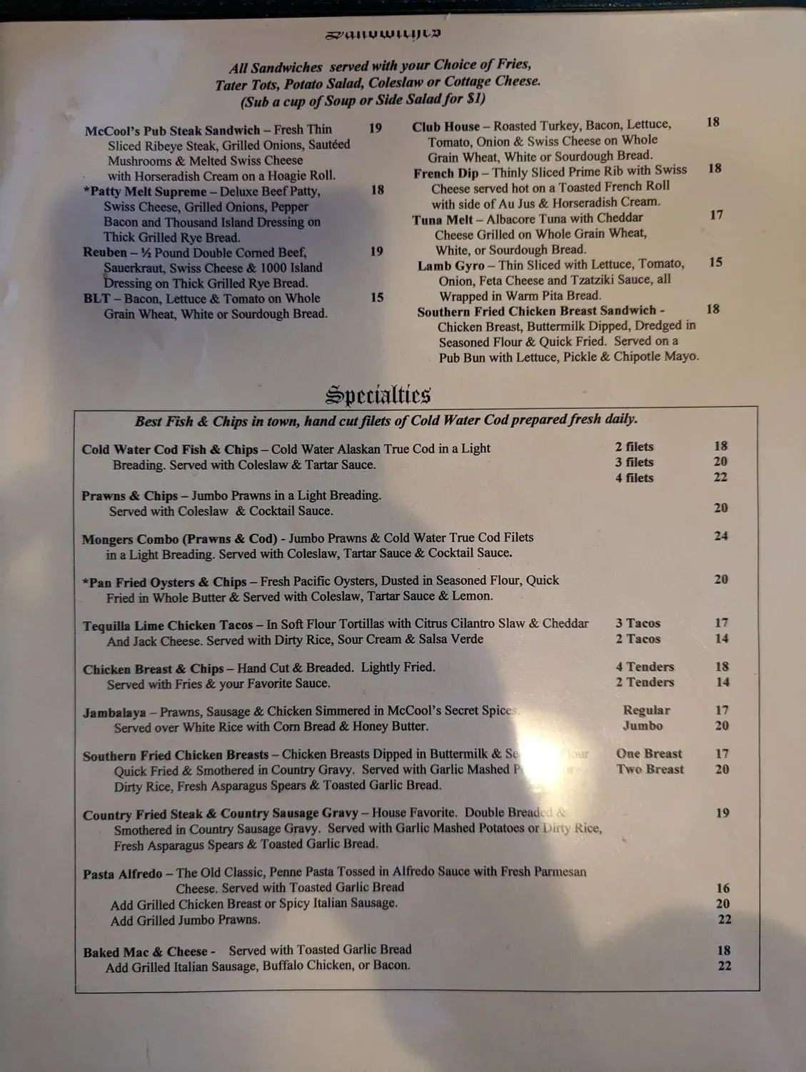 Menu 2