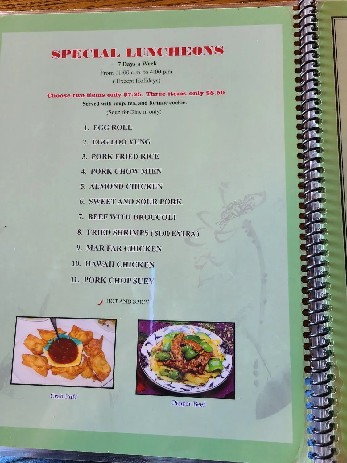 Menu 5