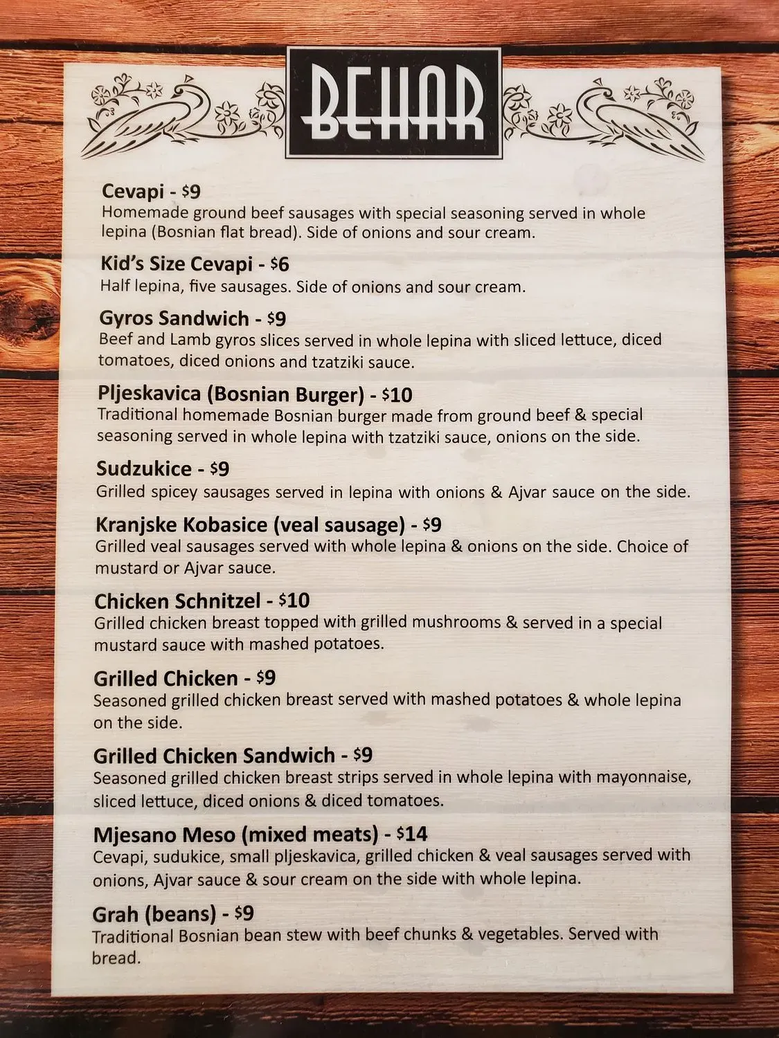 Menu 6