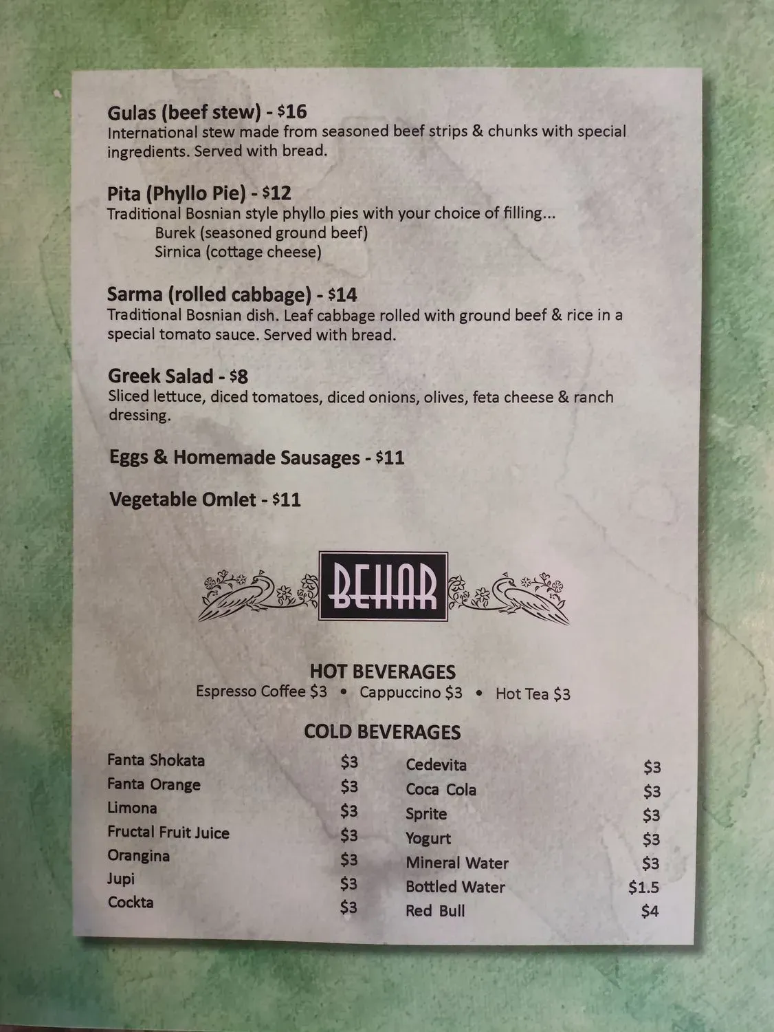 Menu 3