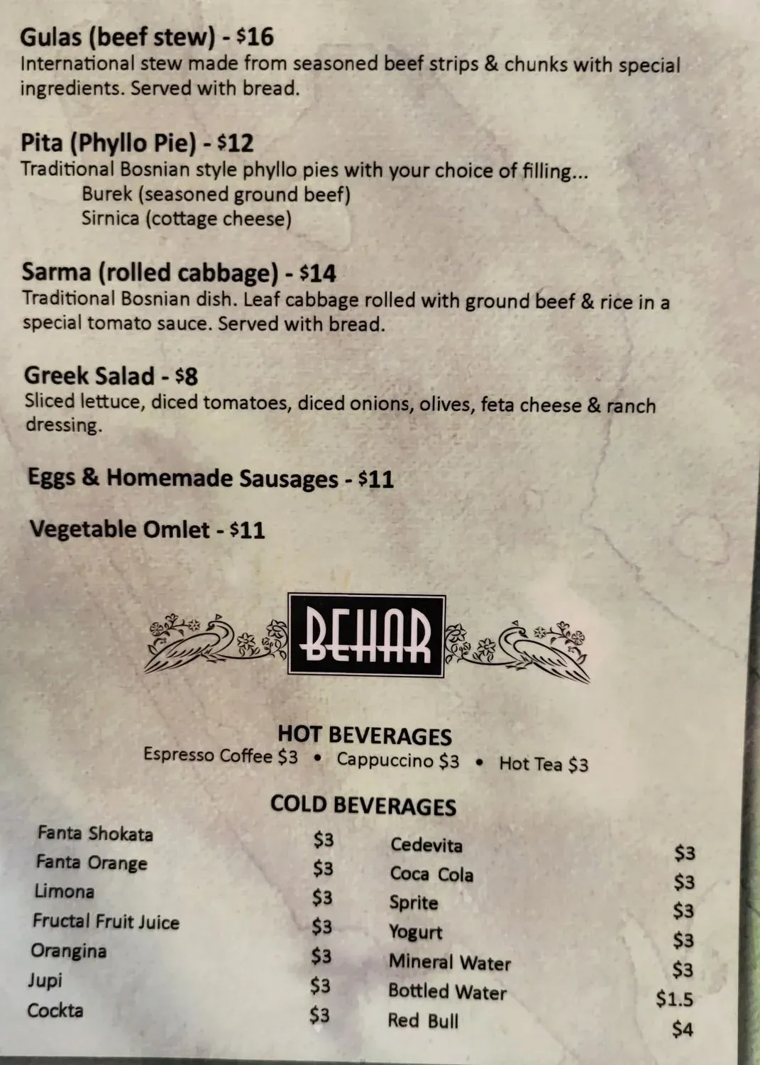 Menu 2