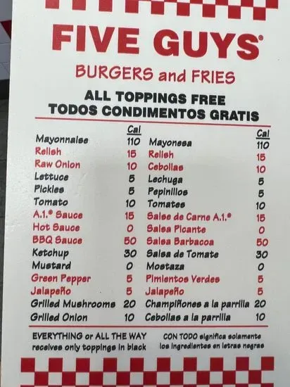 Menu 5