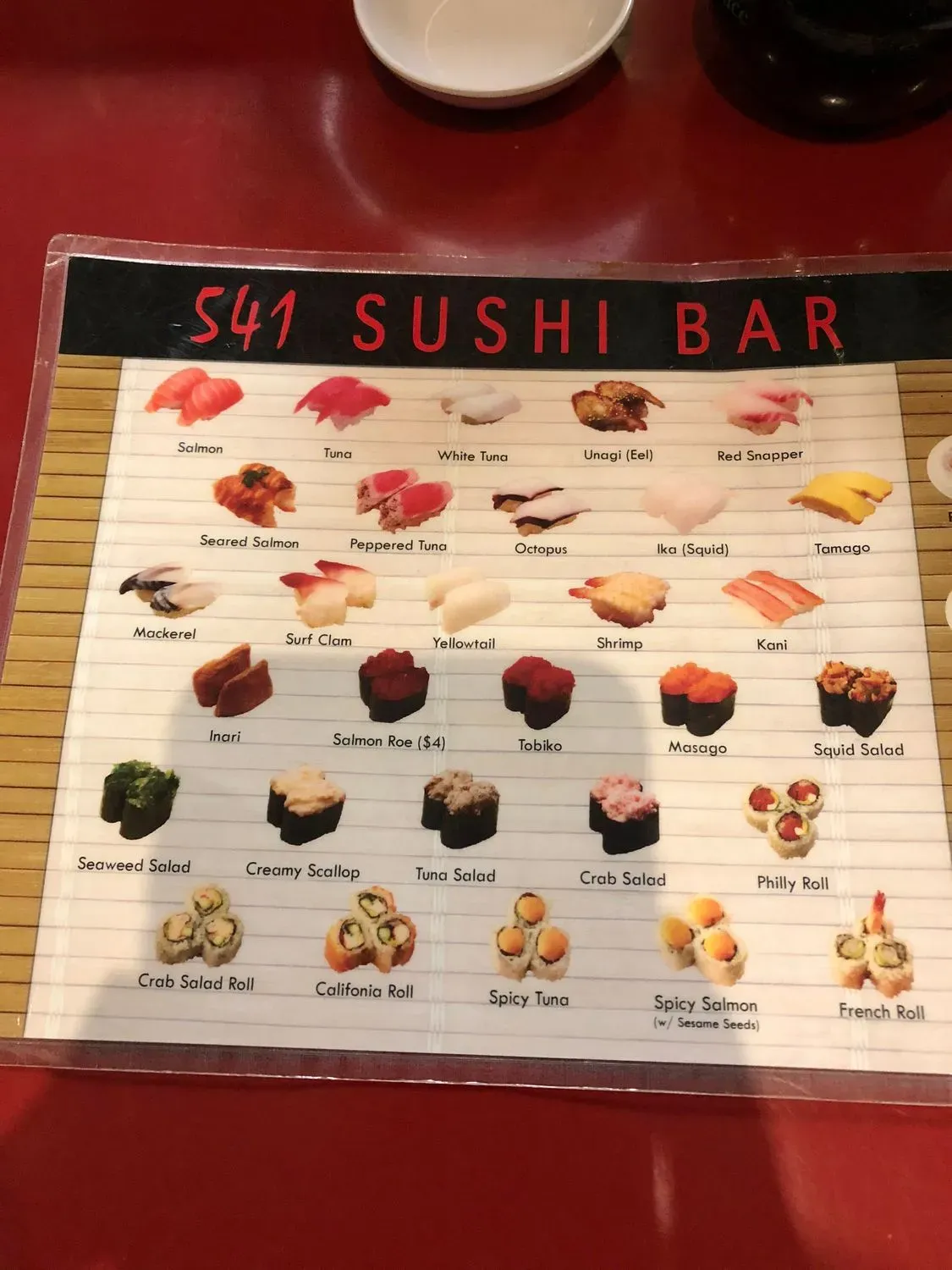 Menu 5