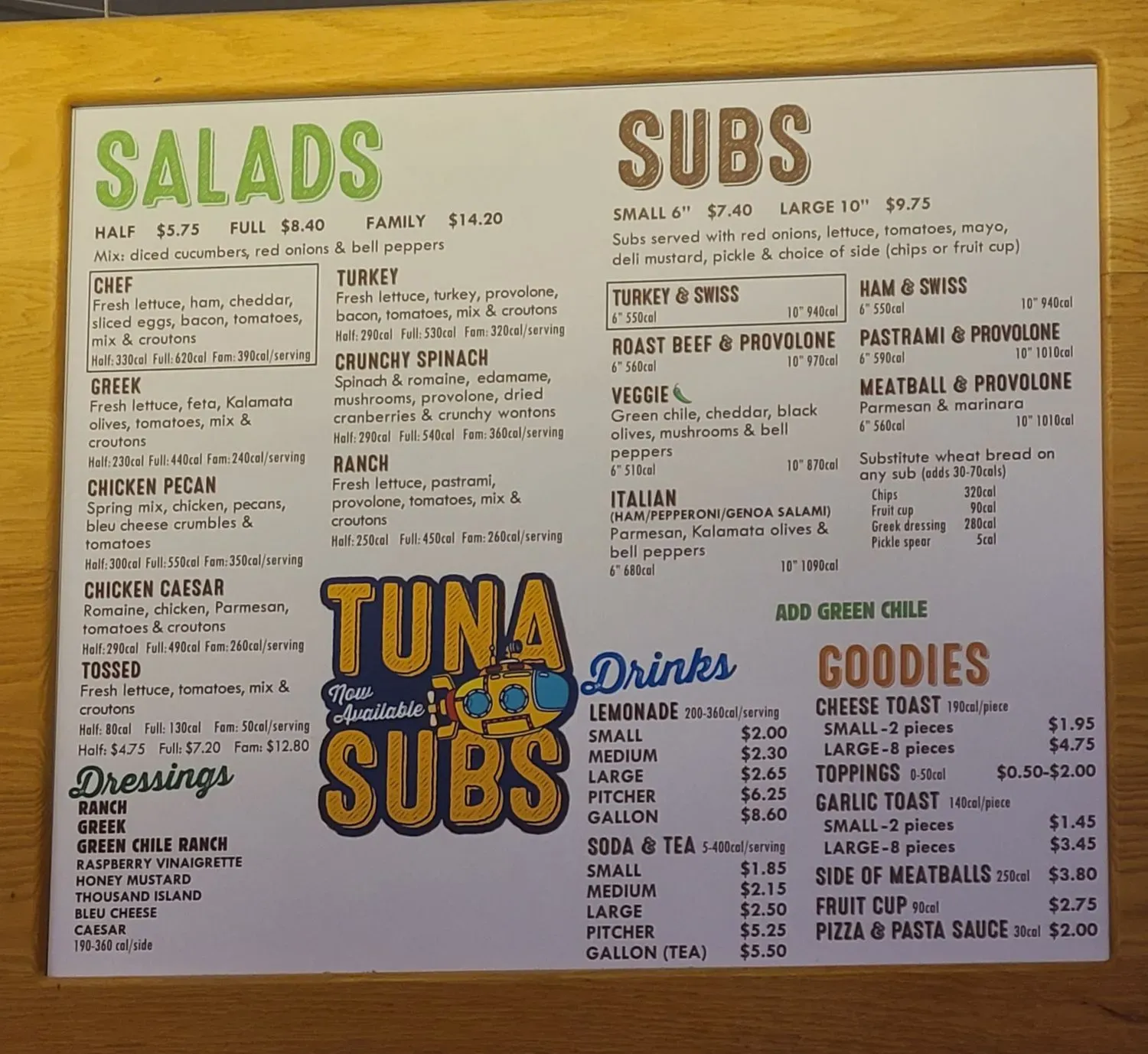 Menu 2