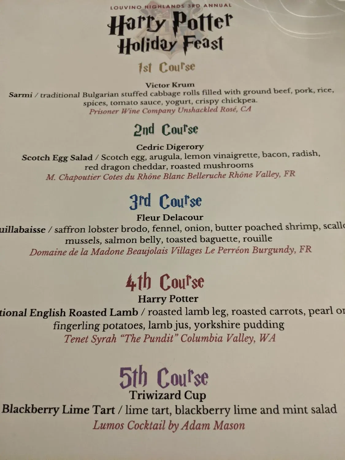 Menu 5