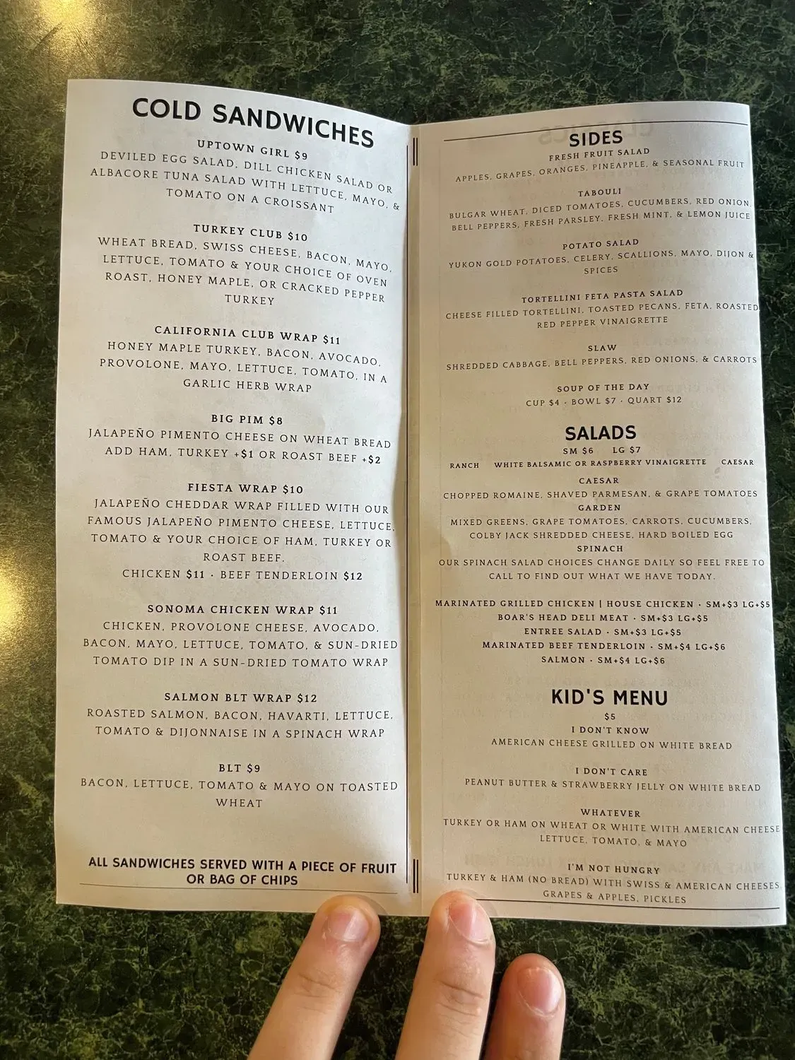 Menu 4