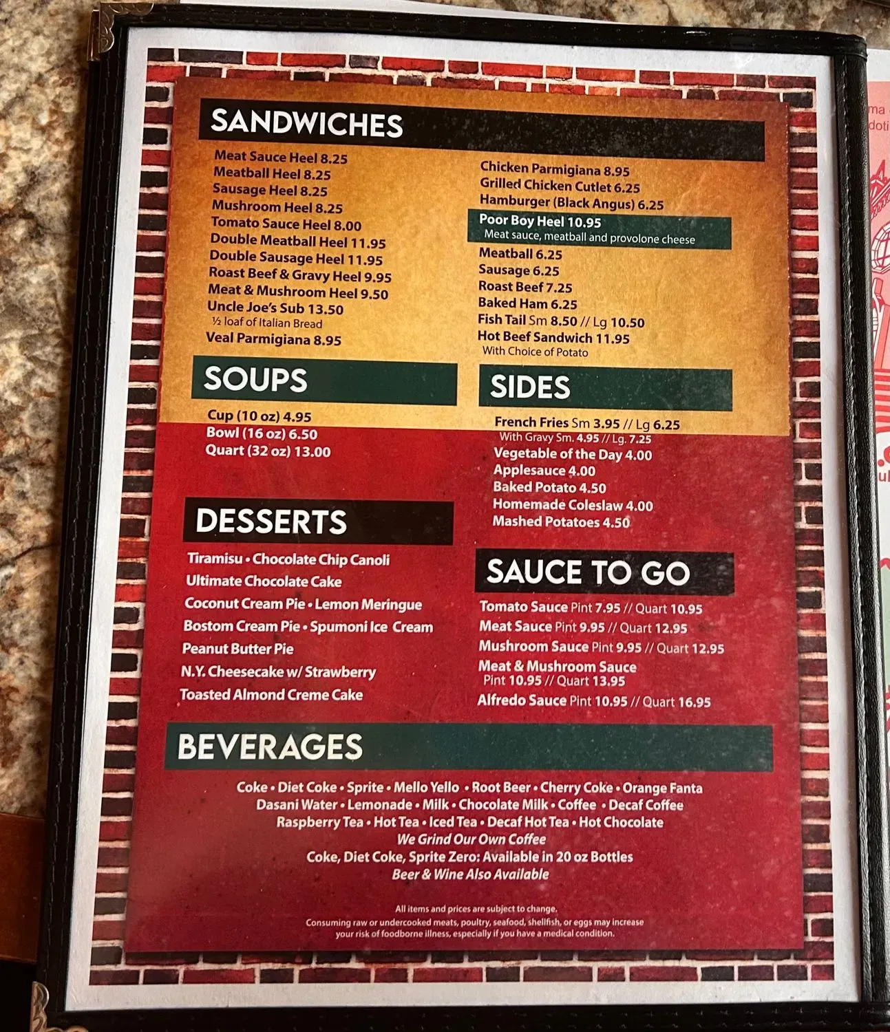 Menu 4