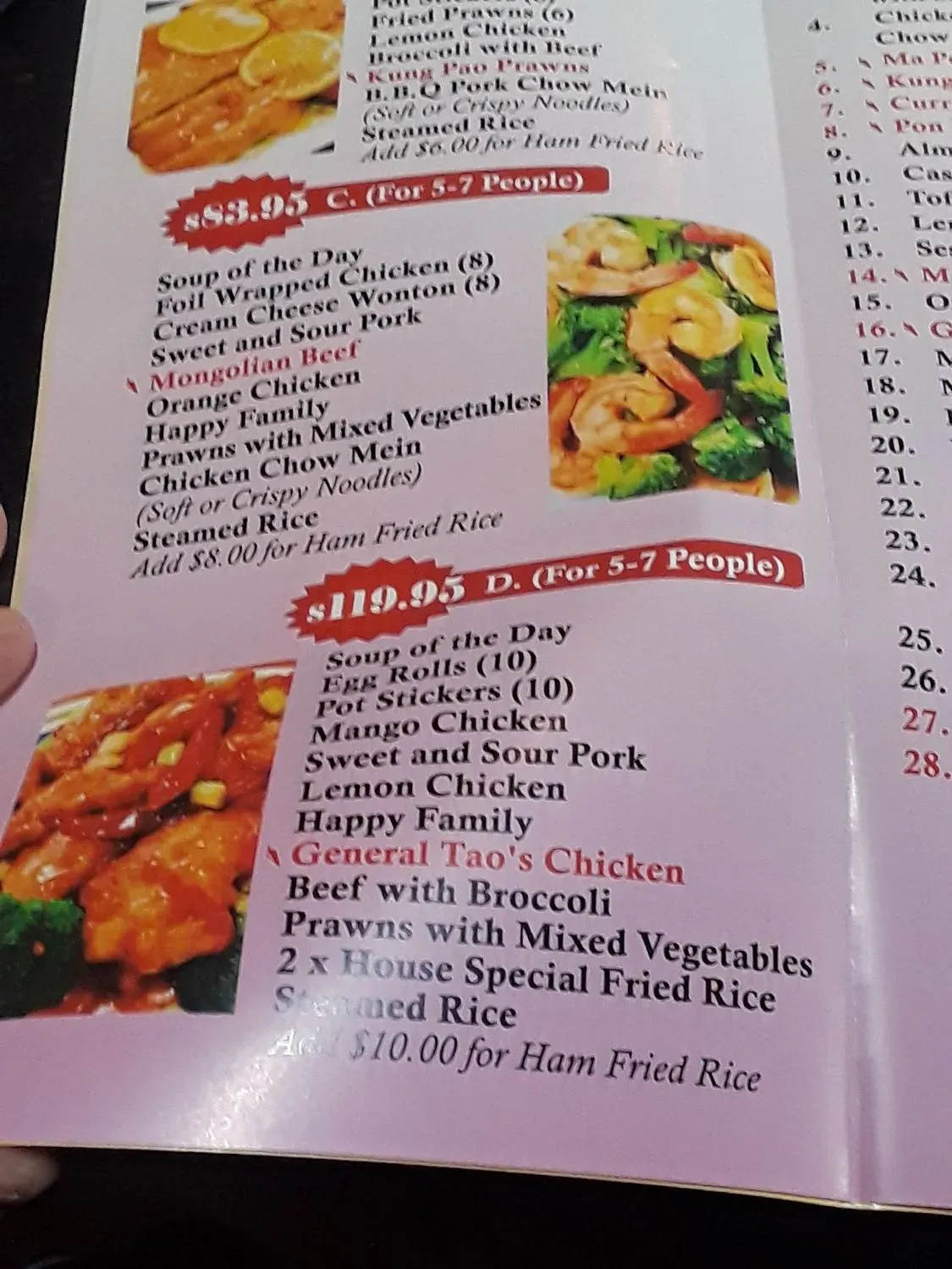 Menu 5