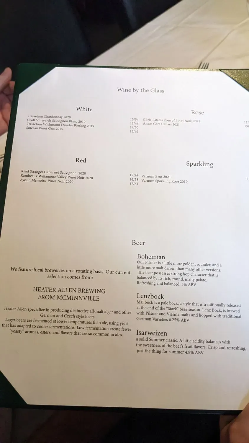 Menu 5