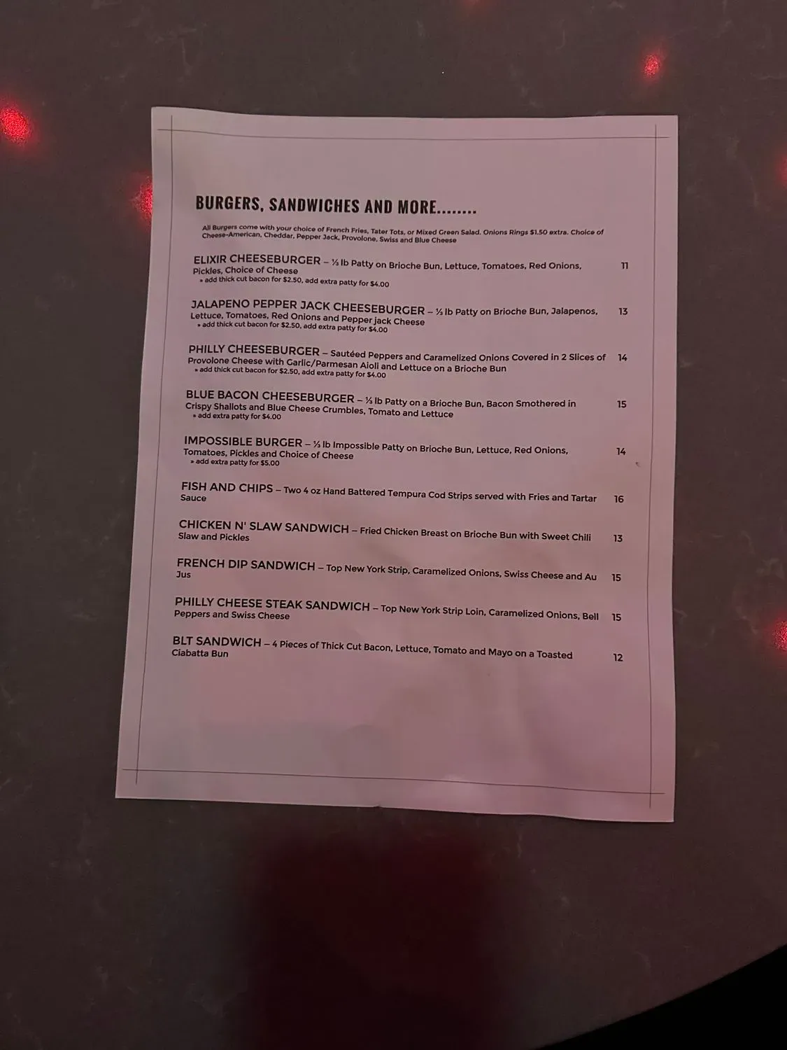 Menu 1