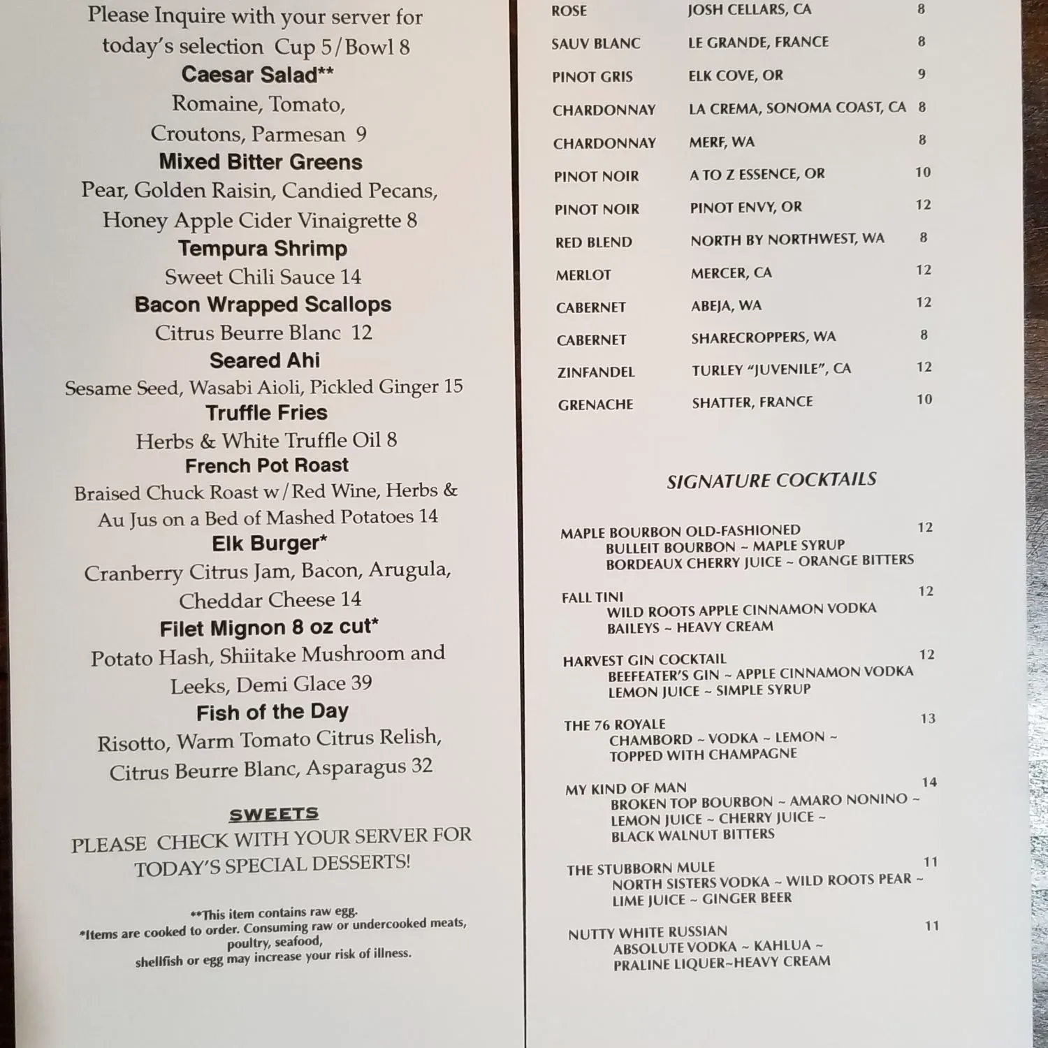 Menu 2