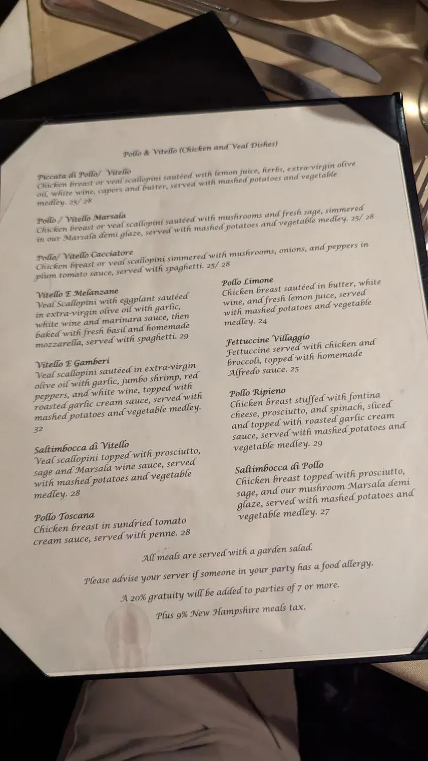 Menu 1