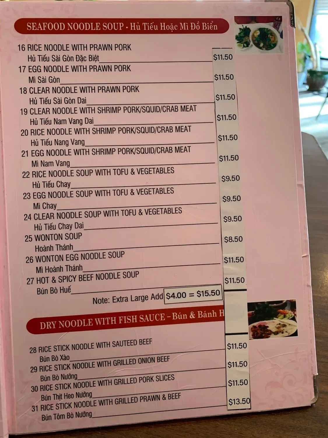 Menu 5