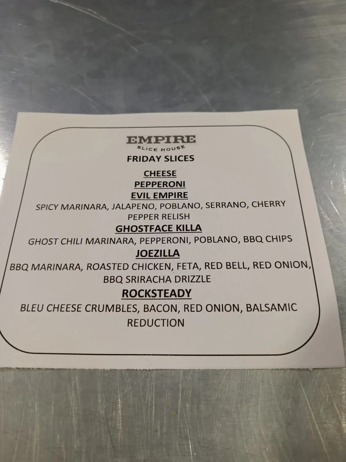 Menu 4