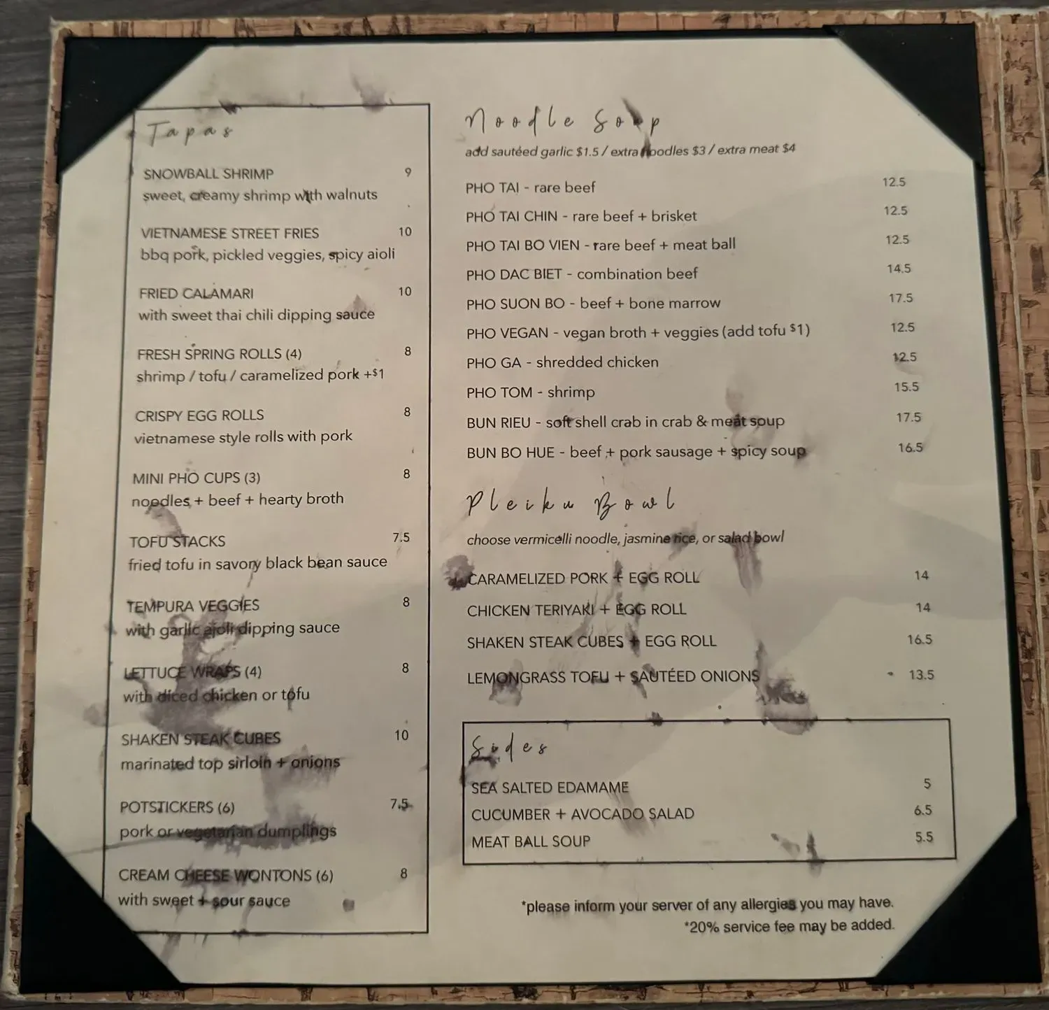 Menu 5