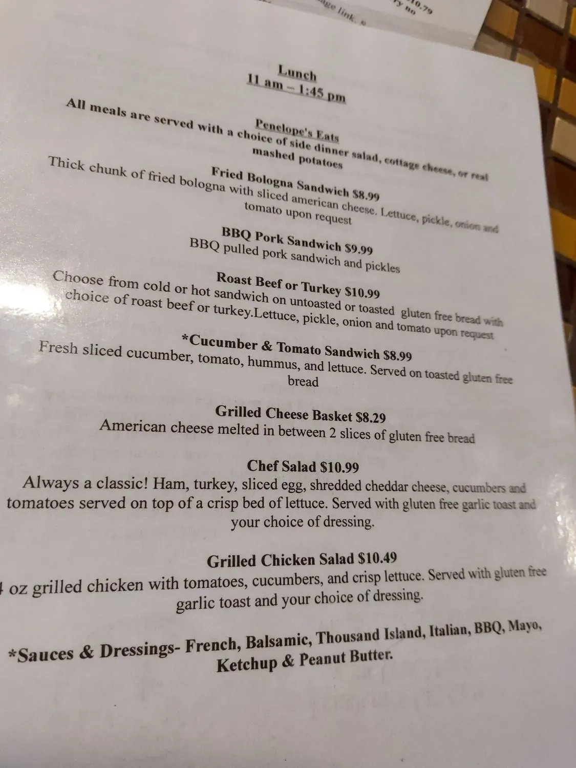 Menu 5