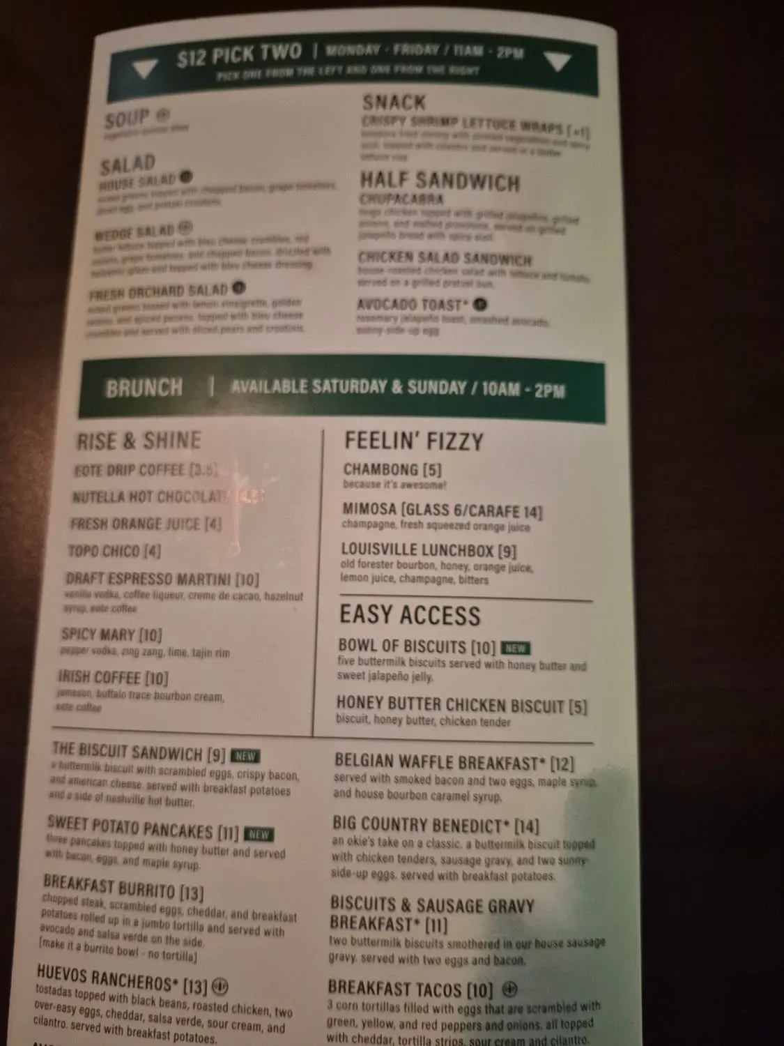 Menu 5