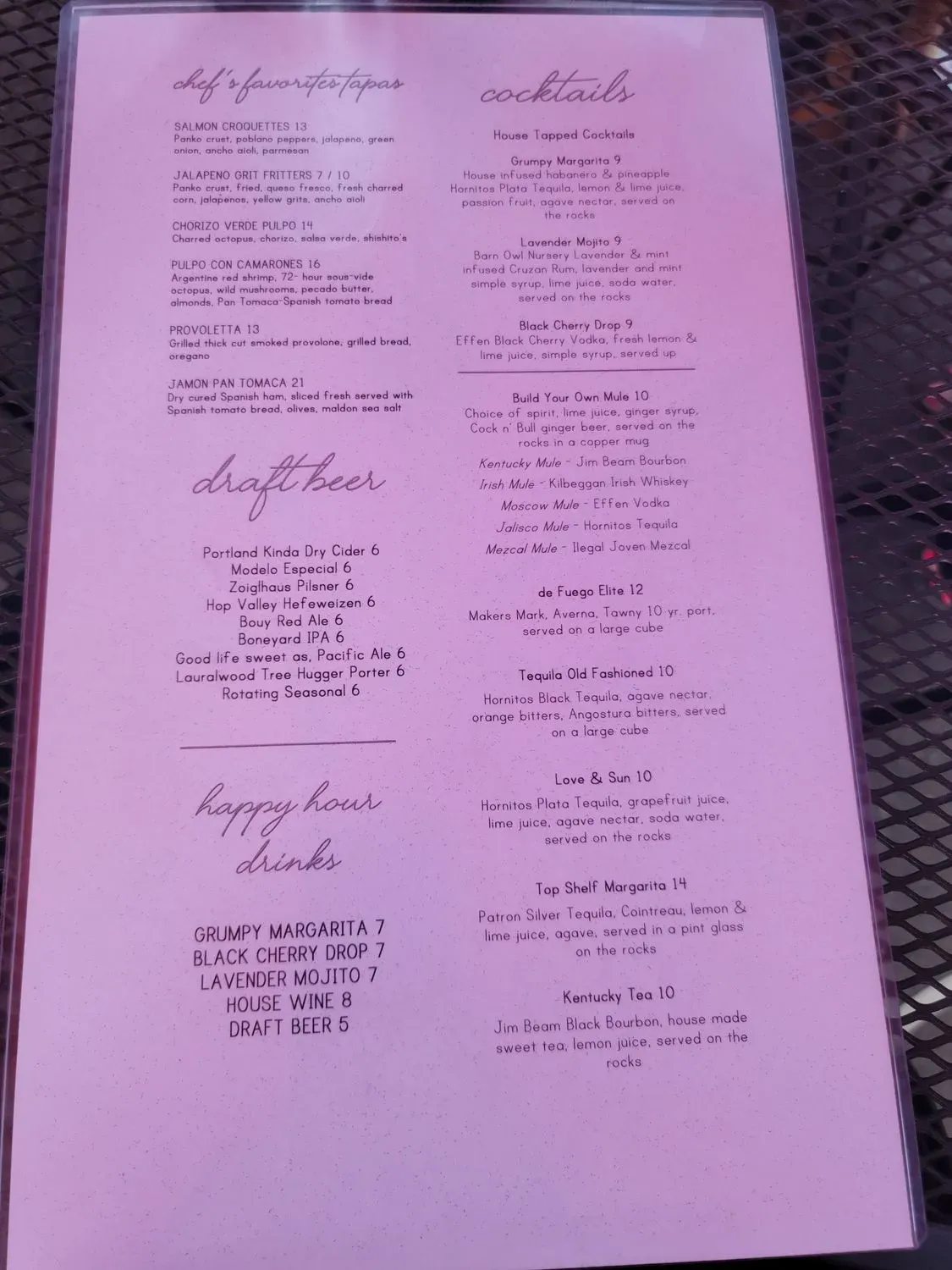 Menu 2