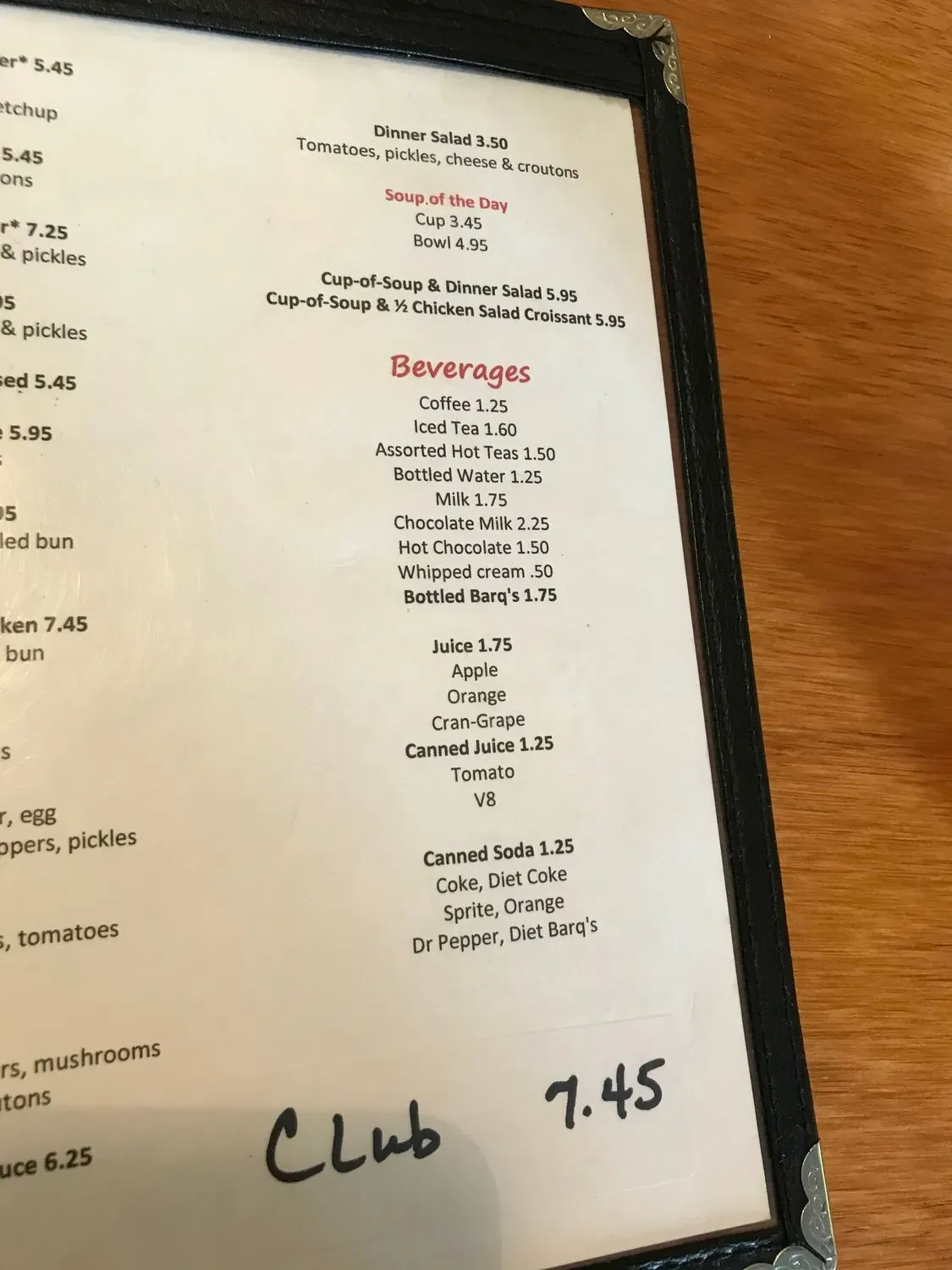 Menu 5