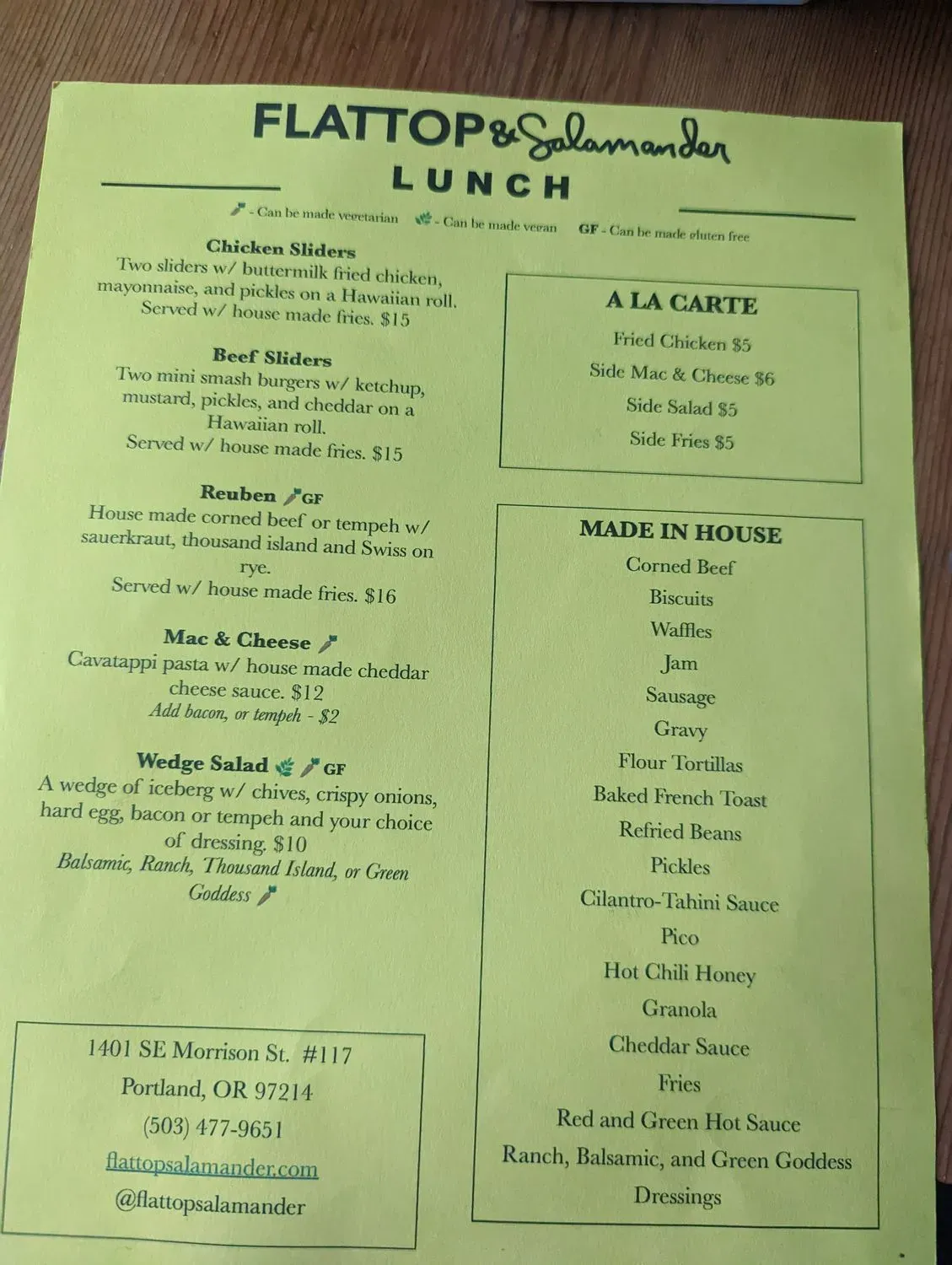 Menu 6