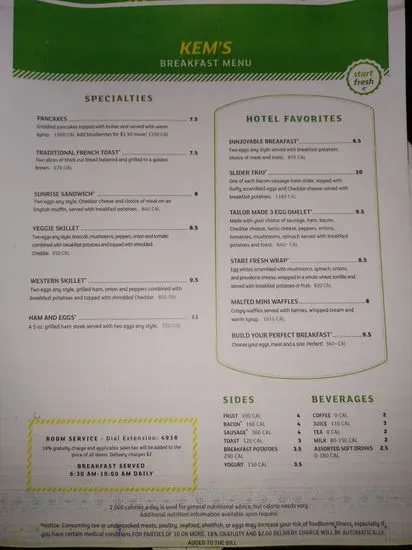 Menu 1