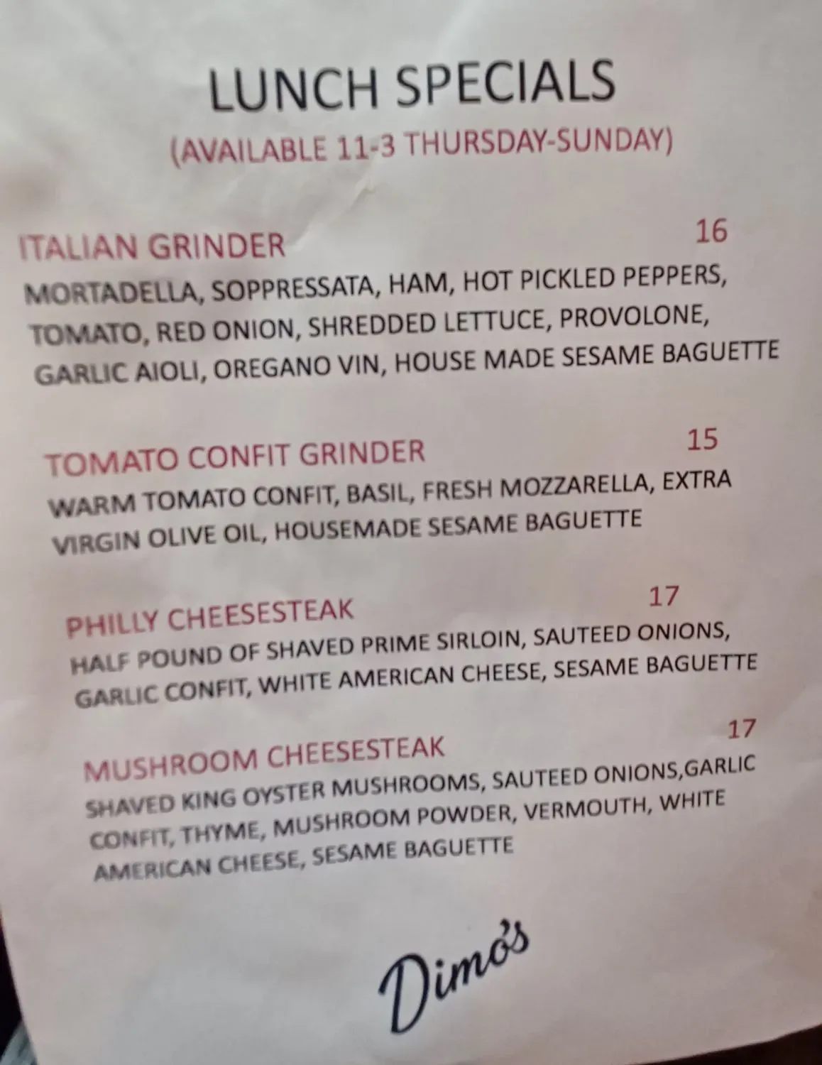 Menu 4