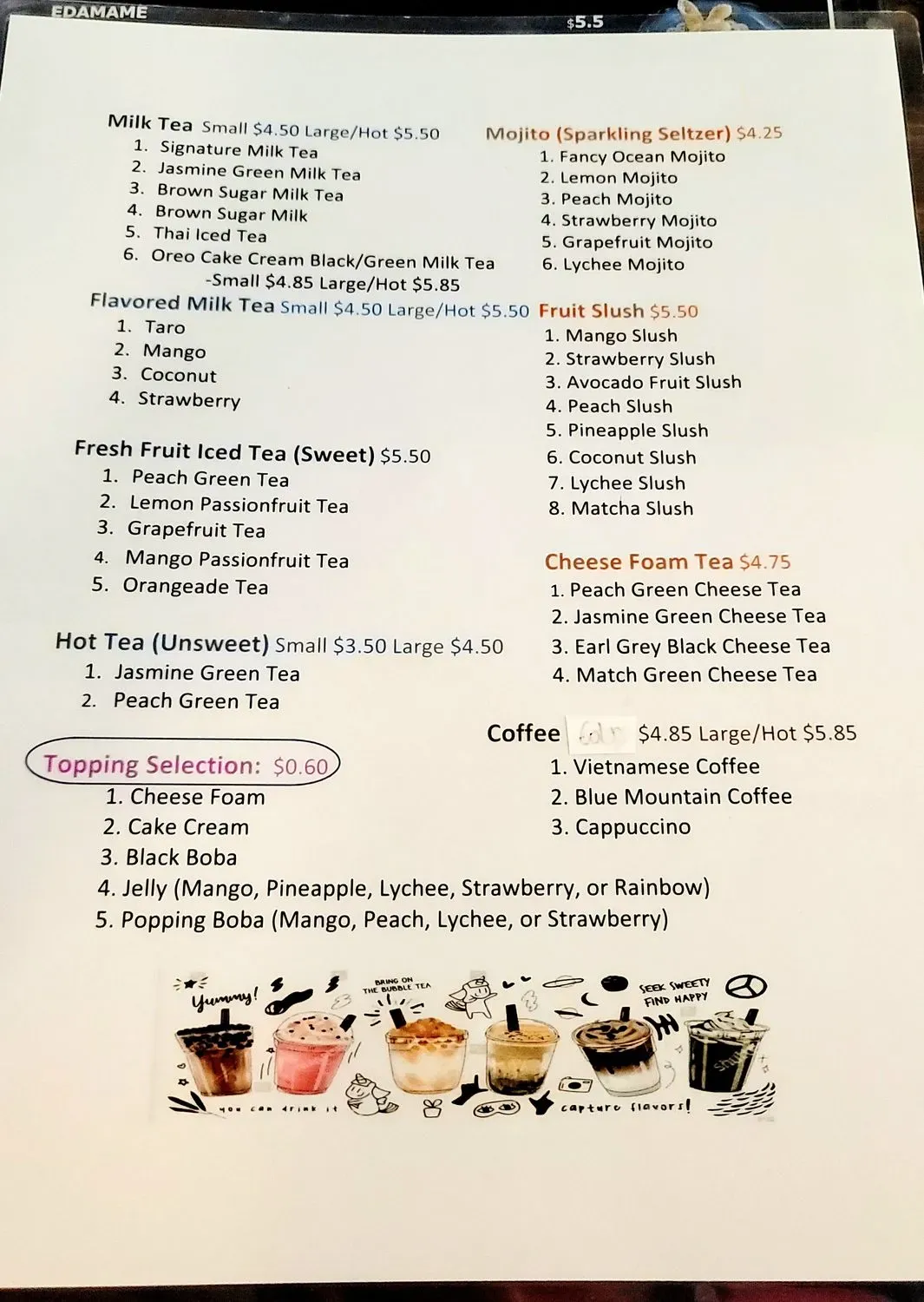 Menu 5