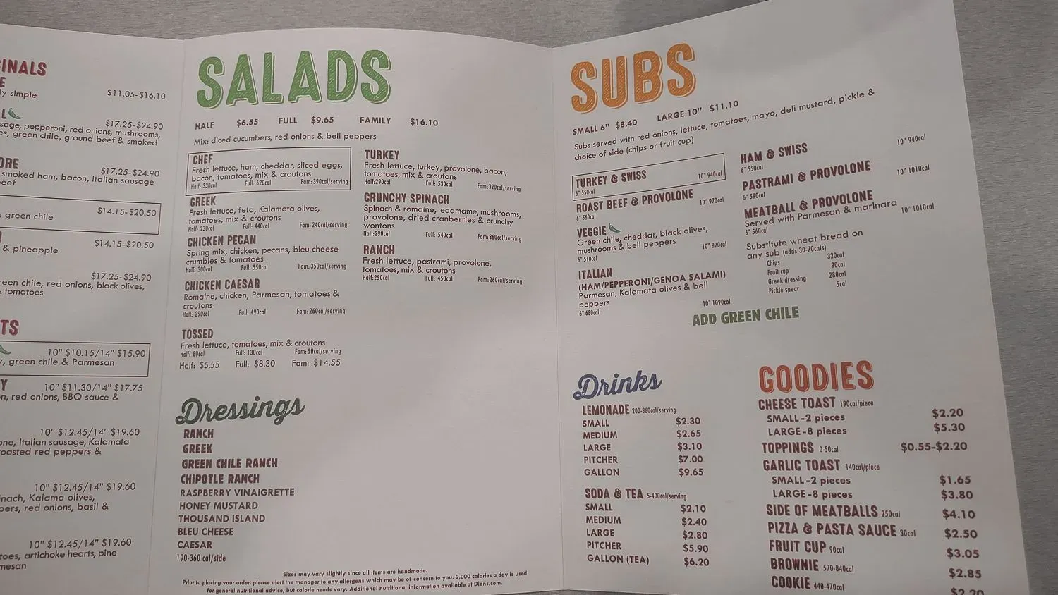 Menu 2