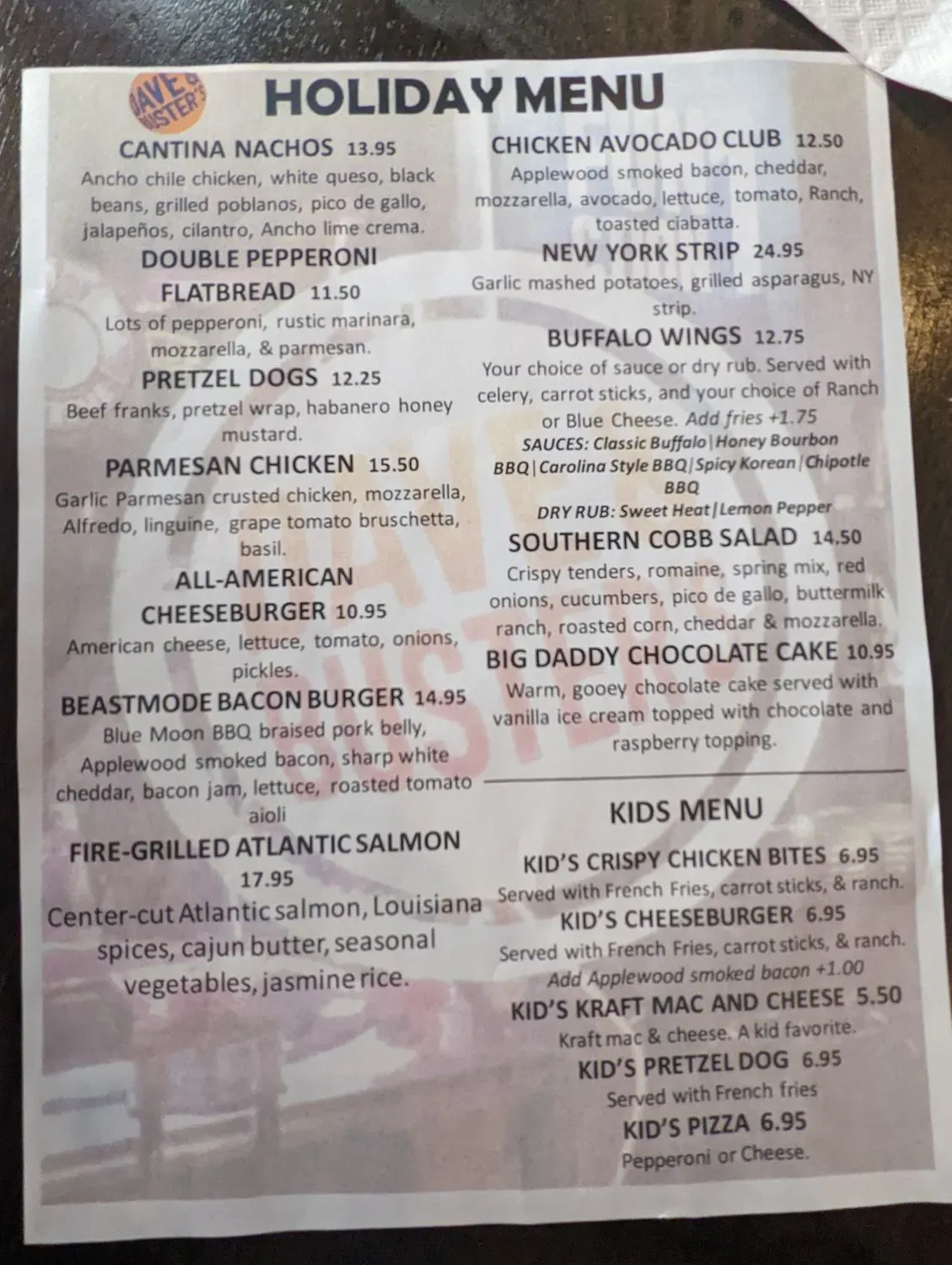 Menu 2