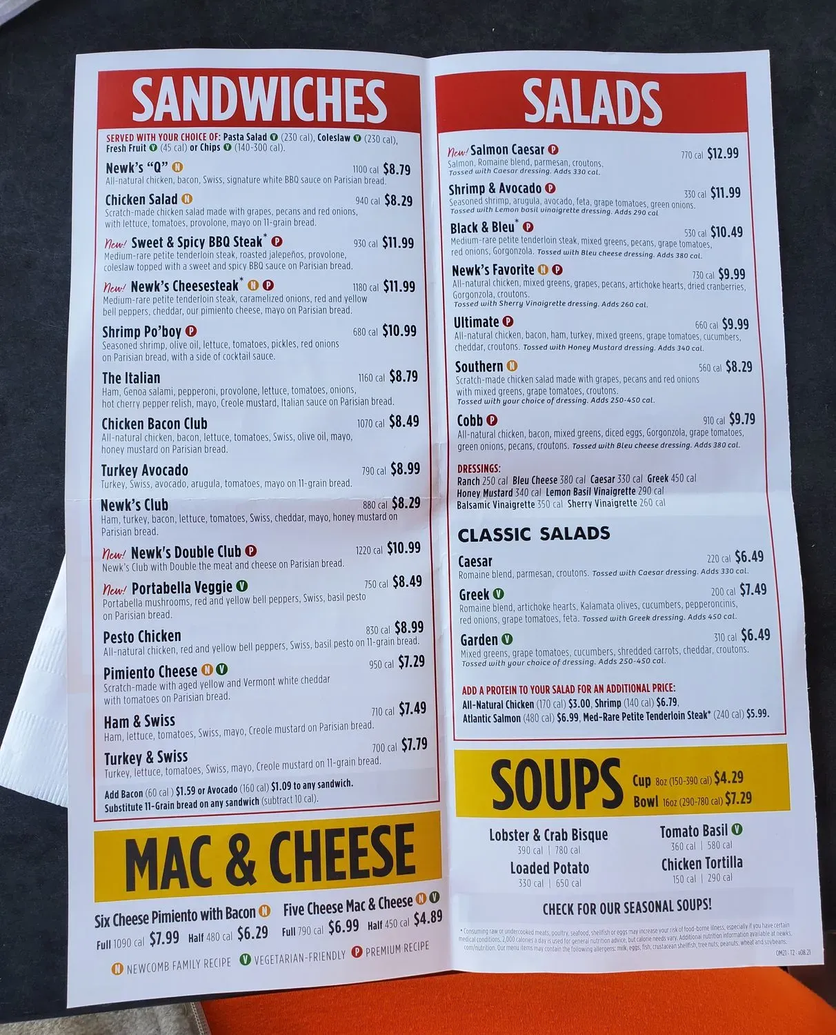 Newk's Eatery Menu - Updated October 2025