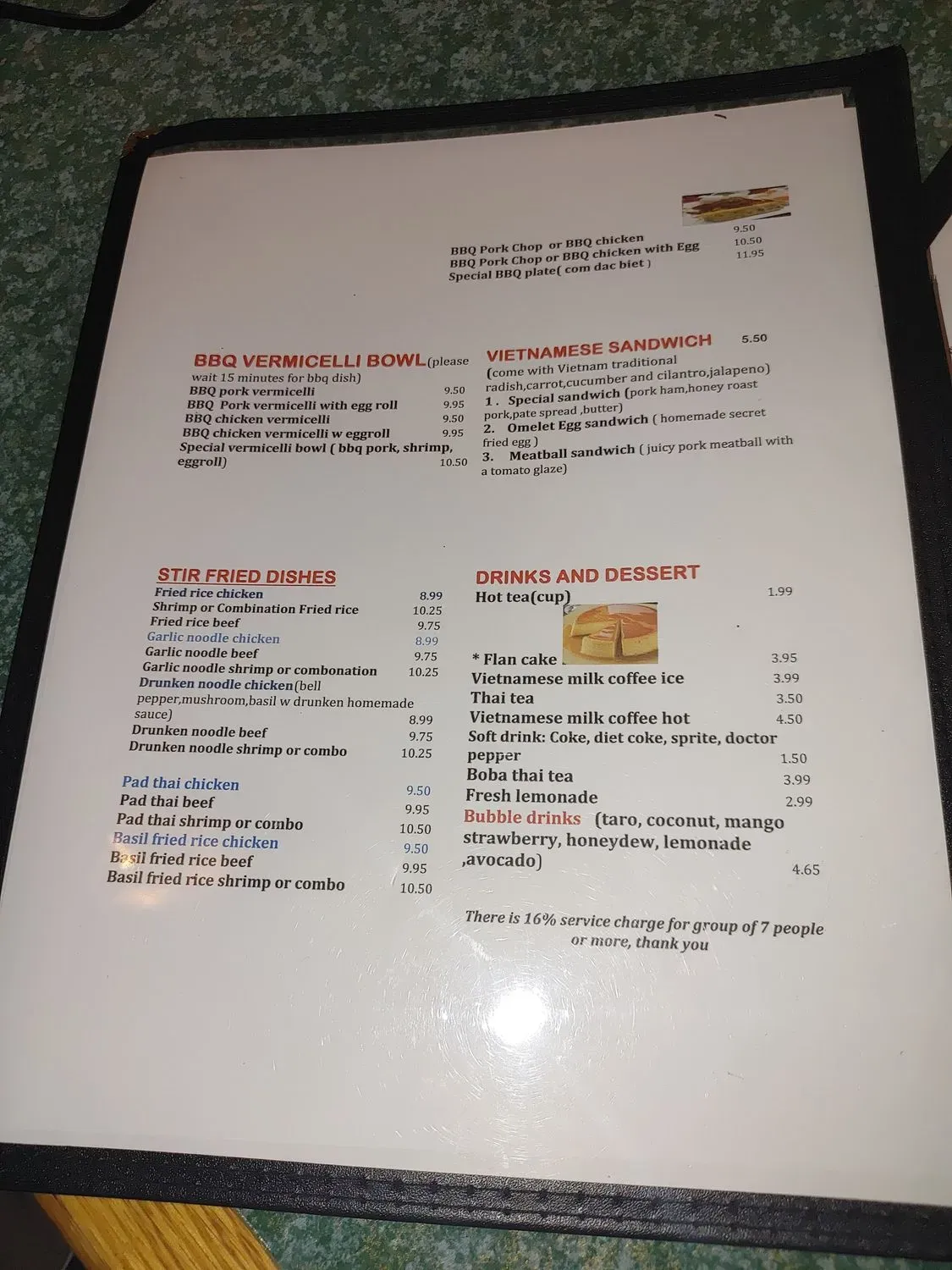 Menu 5