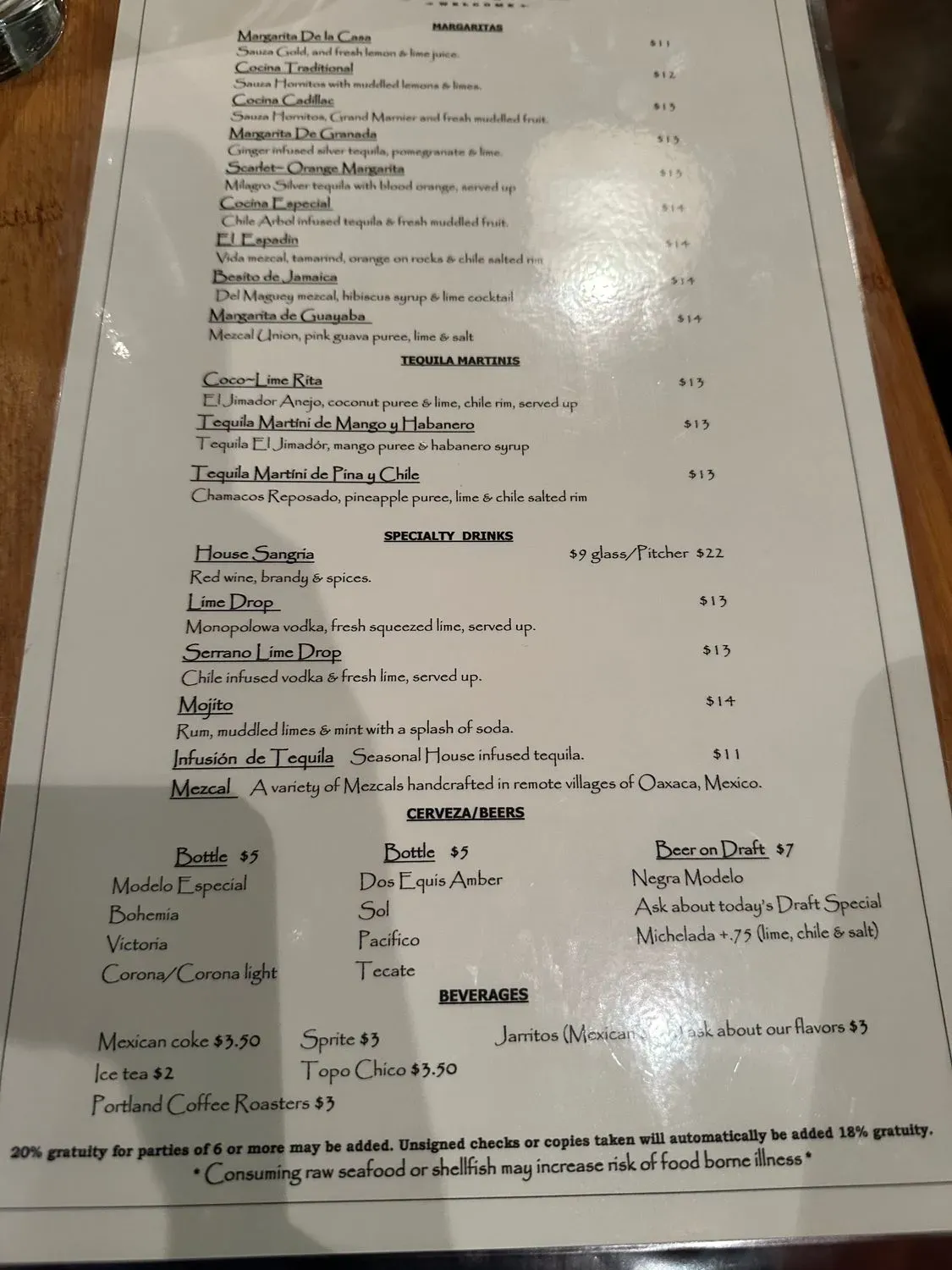 Menu 4