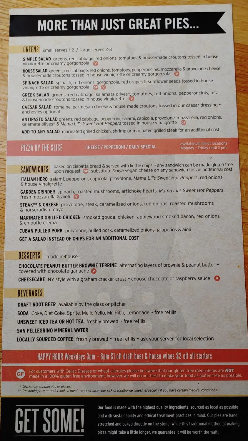Pies & Pints - Charleston, WV Menu - Updated October 2025