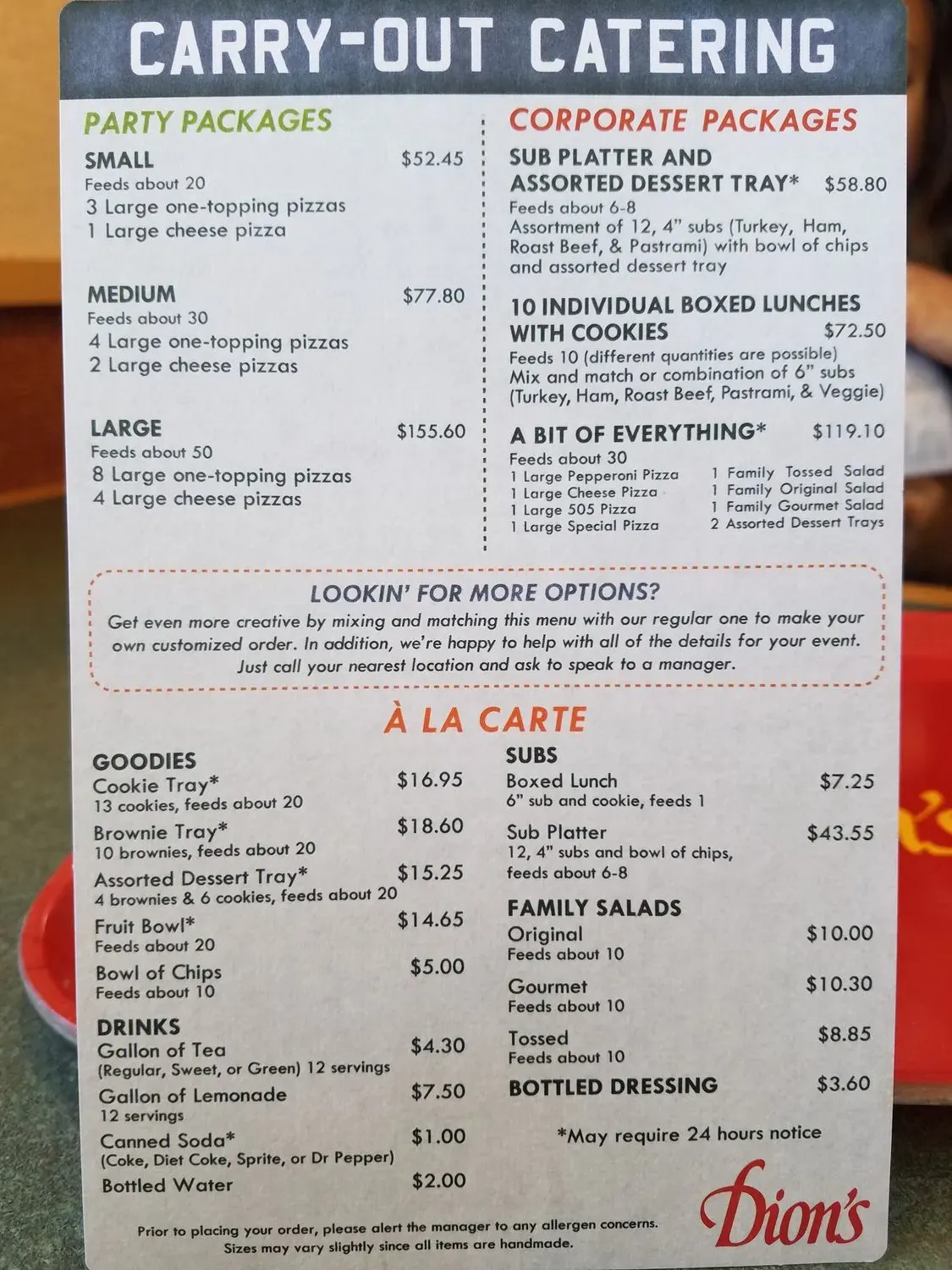 Menu 6