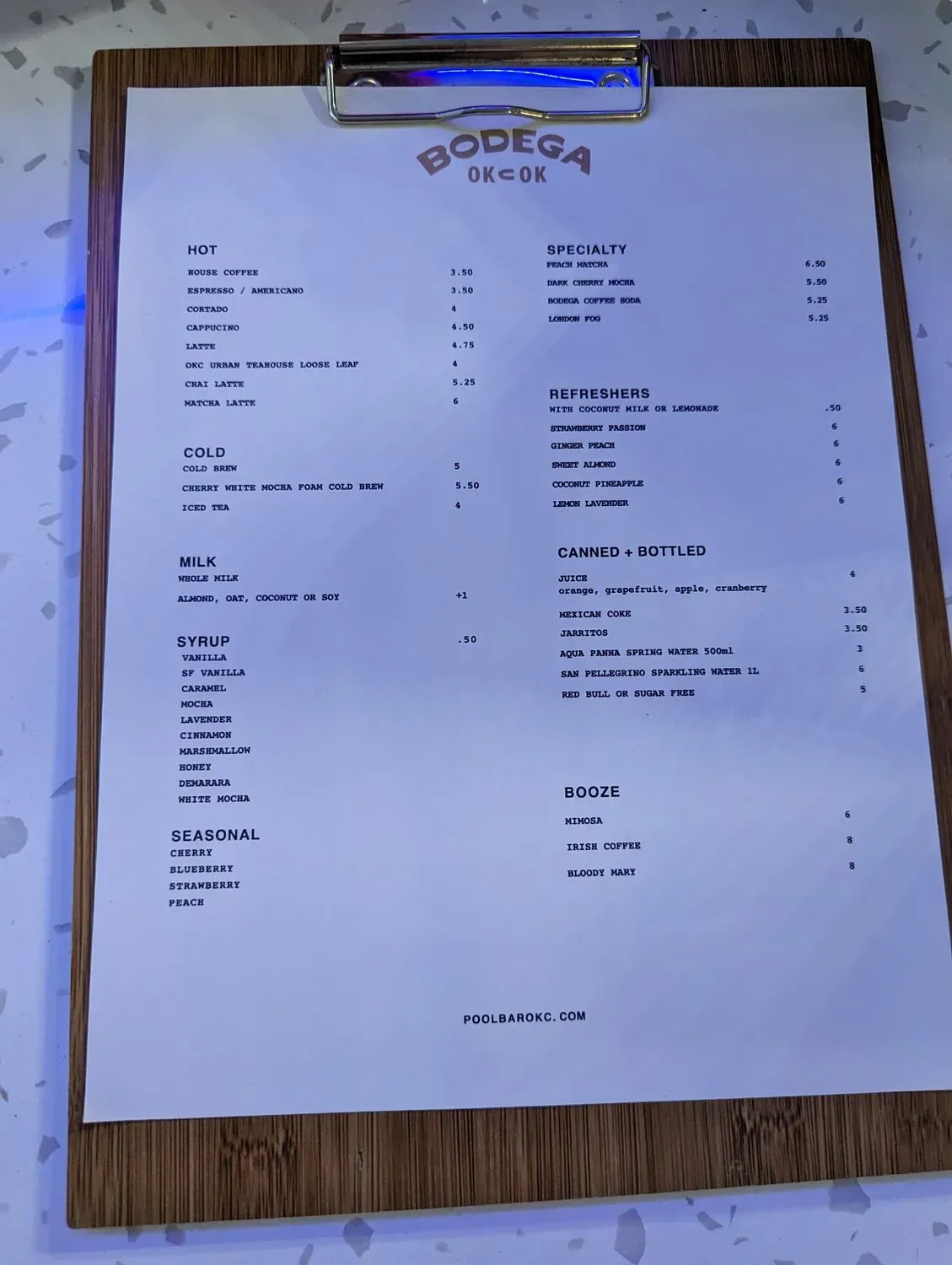 Menu 5