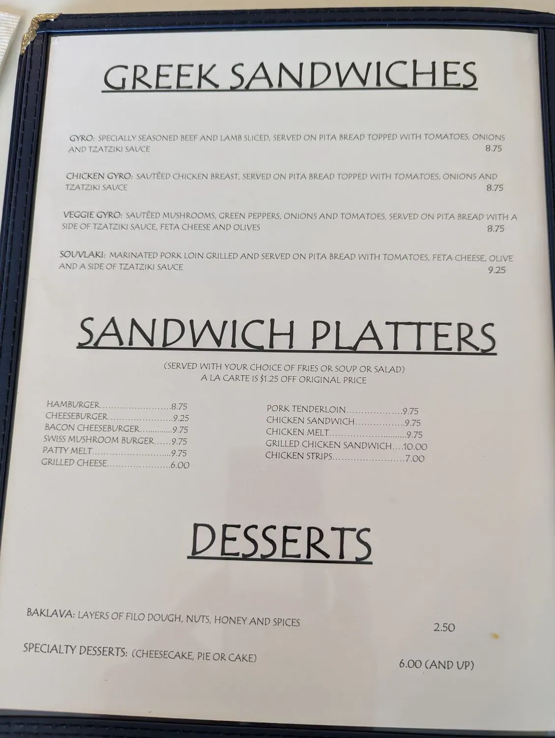 Menu 5