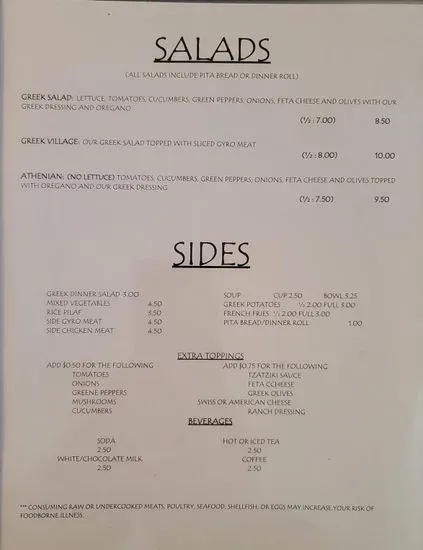 Menu 1