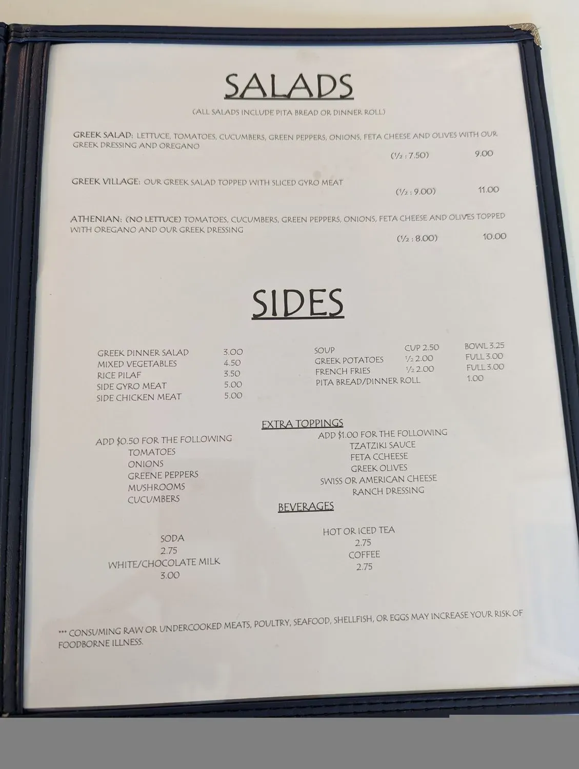 Menu 4