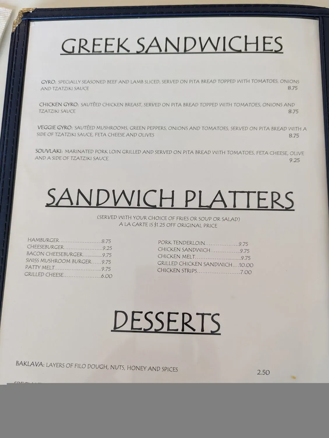 Menu 5