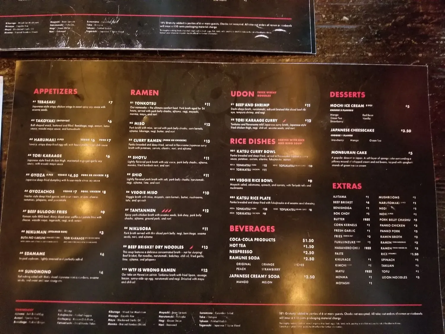 Menu 1