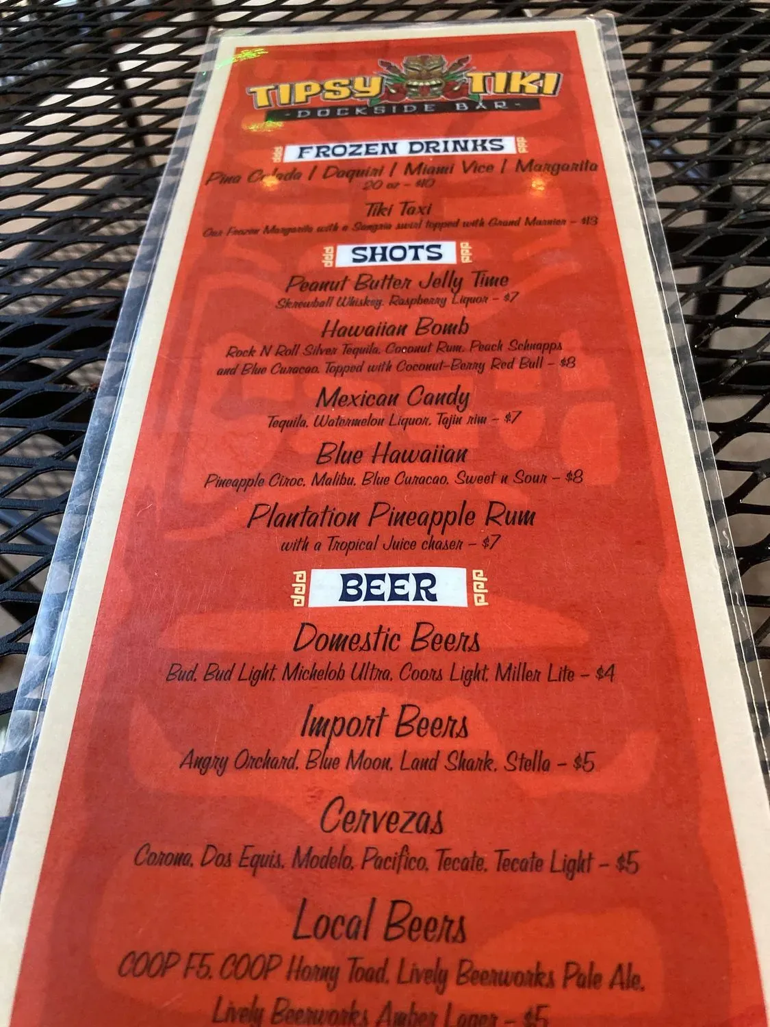 Menu 5