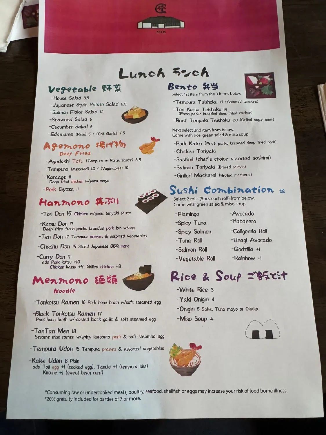 Menu 5