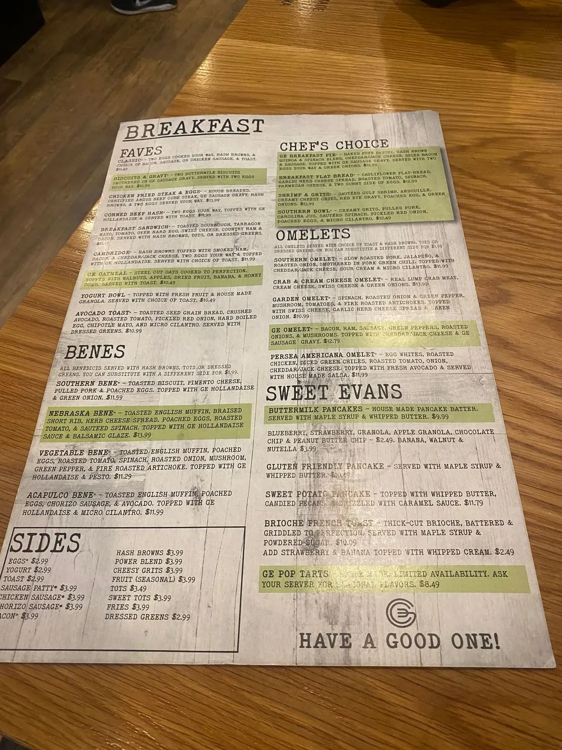 Menu 1