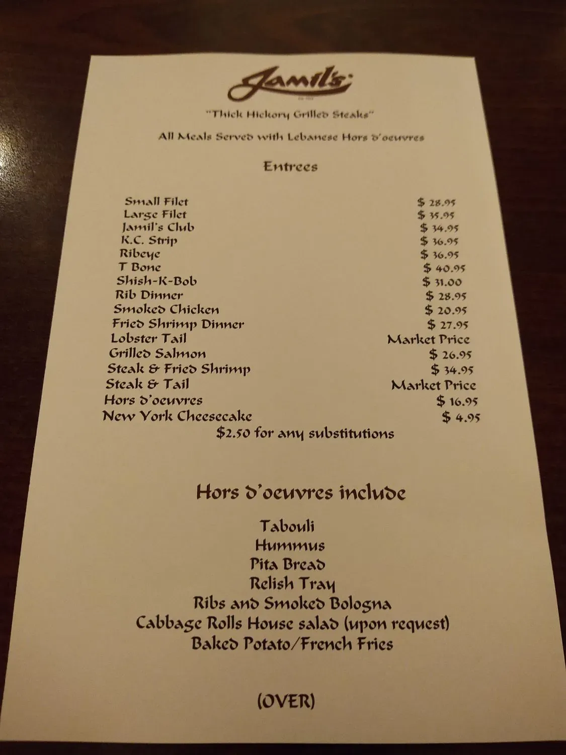 Menu 1