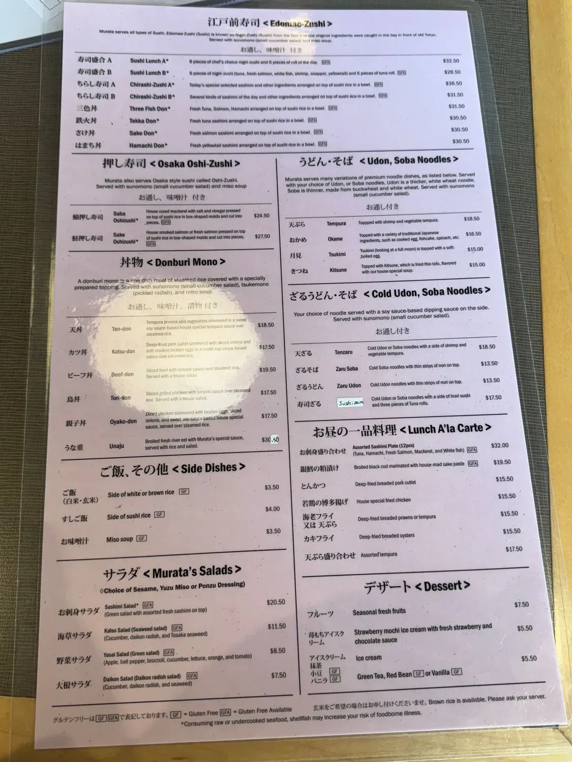 Menu 6