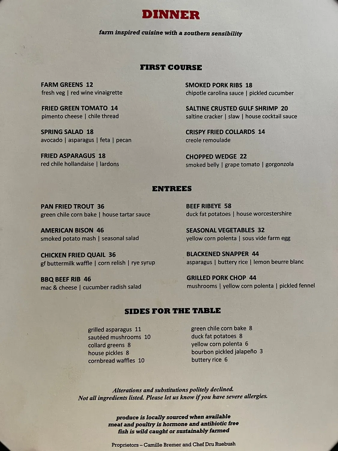 Menu 2